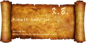 Kobelt Beáta névjegykártya